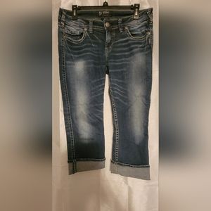 Silver capris size 30